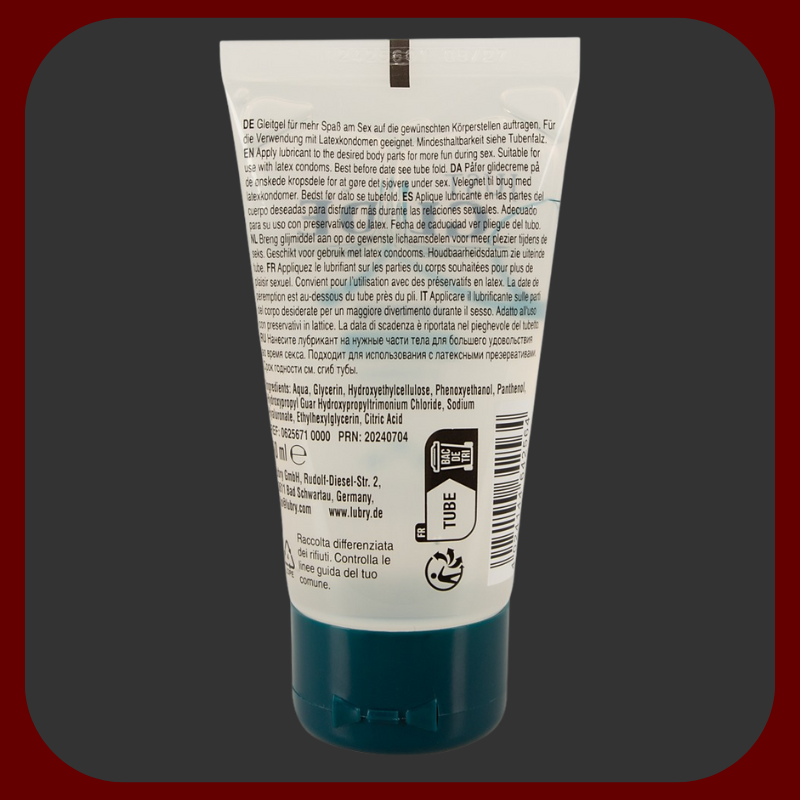 JUST GLIDE Anal – lubrikační gel na vodní bázi s bylinnými extrakty pro anální sex. Veganský, bez parfemace, kompatibilní s kondomy, 50 ml.