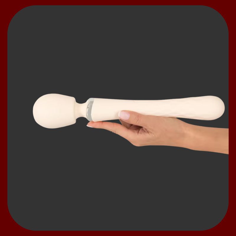beau cœur Big Wand Massager TAVIRO – luxusní silikonová vibrační hůlka se dvěma vibračními konci, pohyblivou hlavicí a 9 režimy vibrací na každé straně