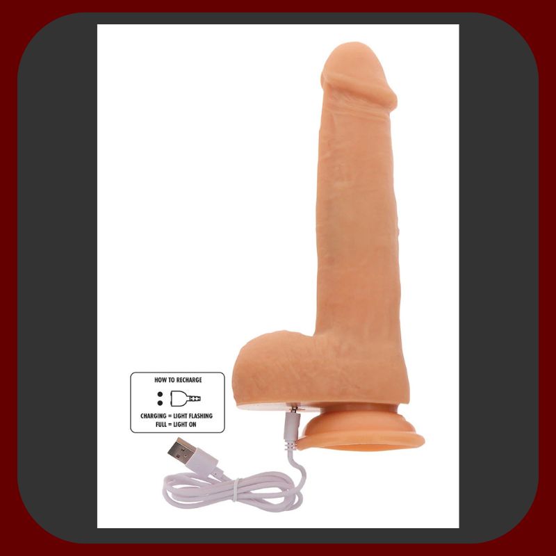 Erosiana Get Real Naked by TOYJOY – realistické vibrační dildo se vibračními a pulzačními režimy, přísavkou pro hands-free použití a silikonovým povrchem.