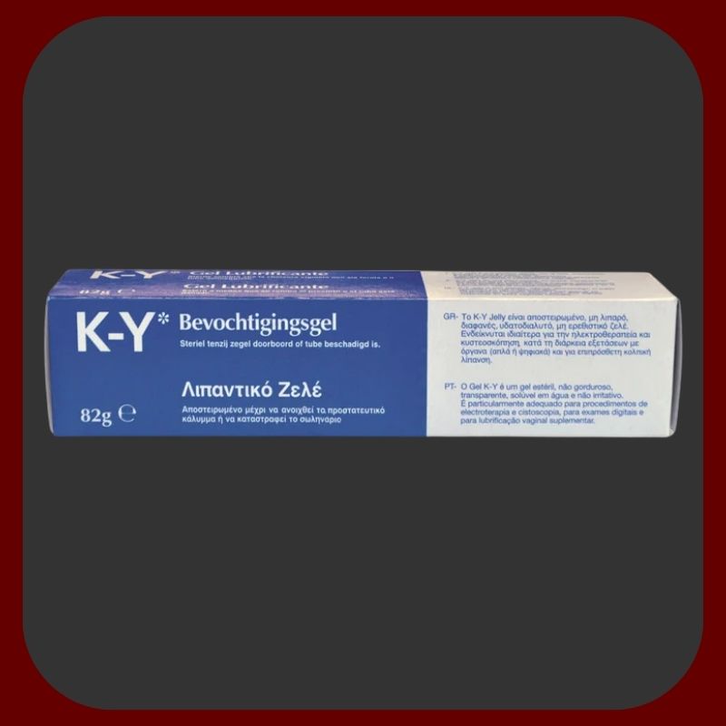 K-Y Jelly sterilní lubrikační gel 82 ml od Johnson & Johnson, lubrikant na vodní bázi pro citlivou pokožku, bez parfemace, vhodný pro intimní a gynekologické použití.