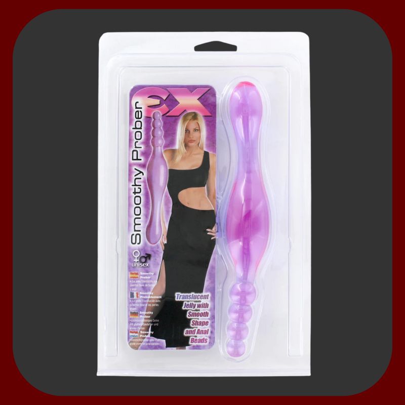 Dvojité flexibilní dildo Twist & Tease v levandulové barvě, délka 20 cm, vhodné pro vaginální i anální stimulaci, měkké a přizpůsobivé tělo.