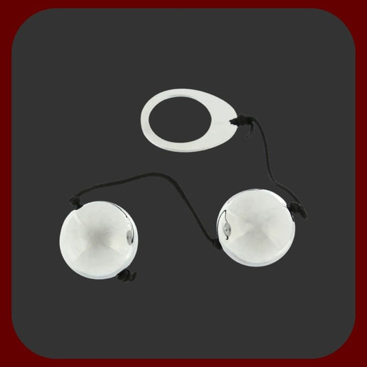 Luxusní venušiny kuličky z chirurgické oceli – každá 110 g, průměr 3 cm, pro posilování pánevního dna – EROSIANA