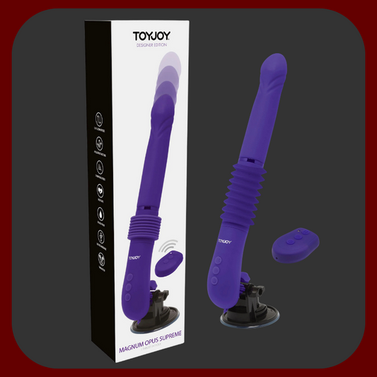 Silikonový vibrátor s pulzující hlavicí a odnímatelnou přísavkou. 31 x 3,7 cm, více režimů vibrací, USB dobíjení, fialová barva. Dvojitý motor pro silnou stimulaci.