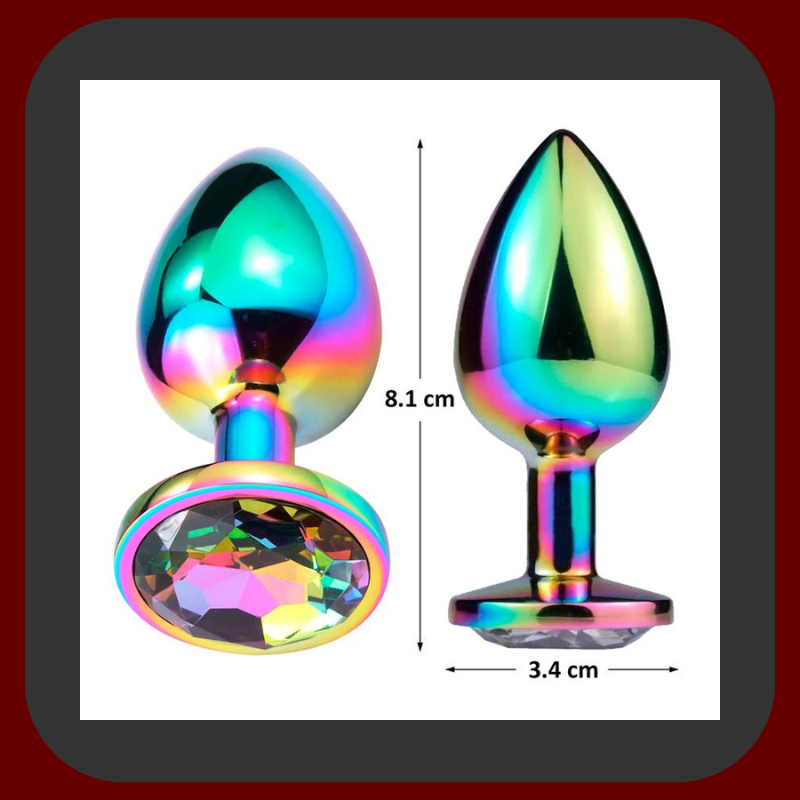 Galactic Jewel | Luxusní kovový anální kolík s drahokamem