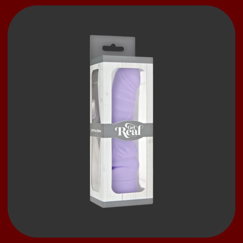 Fialový realistický vibrátor Get Real 17 cm z lékařského silikonu – TOYJOY – EROSIANA