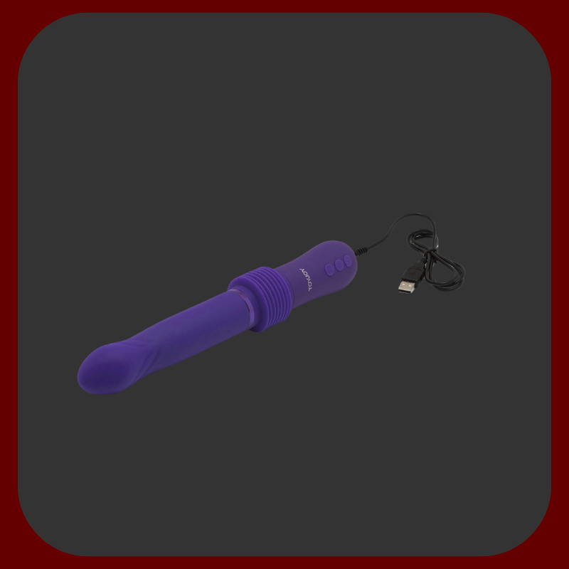 Silikonový vibrátor s pulzující hlavicí a odnímatelnou přísavkou. 31 x 3,7 cm, více režimů vibrací, USB dobíjení, fialová barva. Dvojitý motor pro silnou stimulaci.