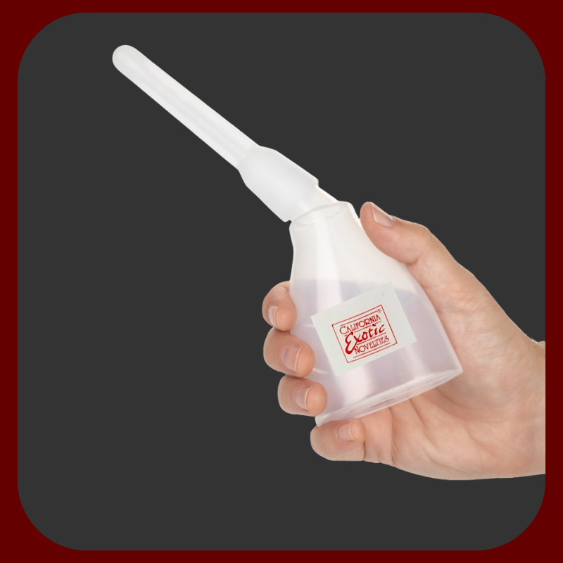 Intimní sprcha s měkkou nádobou a dvěma nástavci – hygienická pomůcka pro anální i vaginální použití, objem 200 ml.