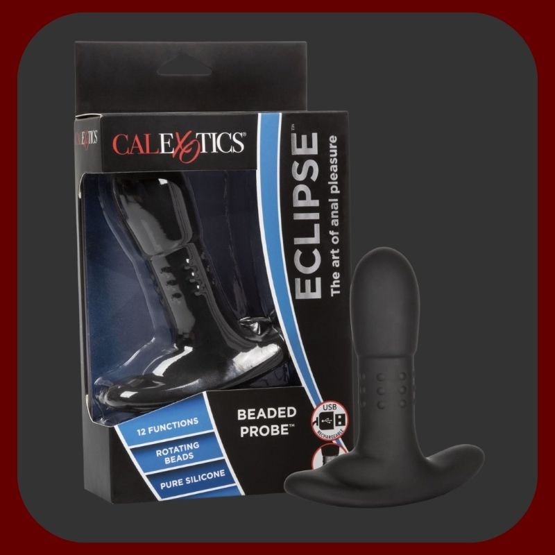 Černý vibrační anální kolík z prémiového silikonu s duálním motorem, rotujícími perličkami a 12 režimy stimulace. Voděodolný, s USB dobíjením – pro hluboké potěšení.