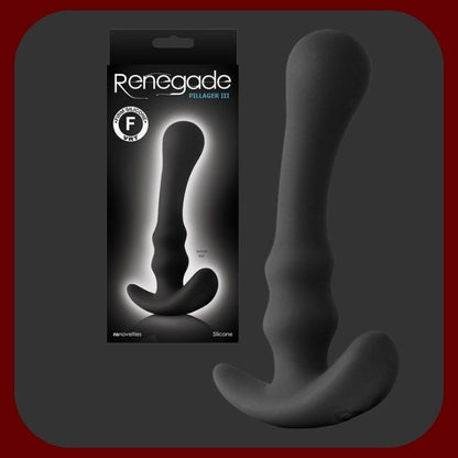 Černý anální kolík INYA Ace III z lékařského silikonu s ergonomickým zakřivením, délka 14 cm, ideální pro stimulaci prostaty a dlouhodobé nošení.