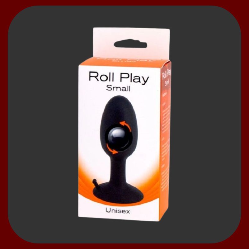 Černý oscilační anální kolík s kovovou kuličkou a přísavkou, 8 cm, zdravotně nezávadný silikon pro diskrétní a dlouhodobou stimulaci