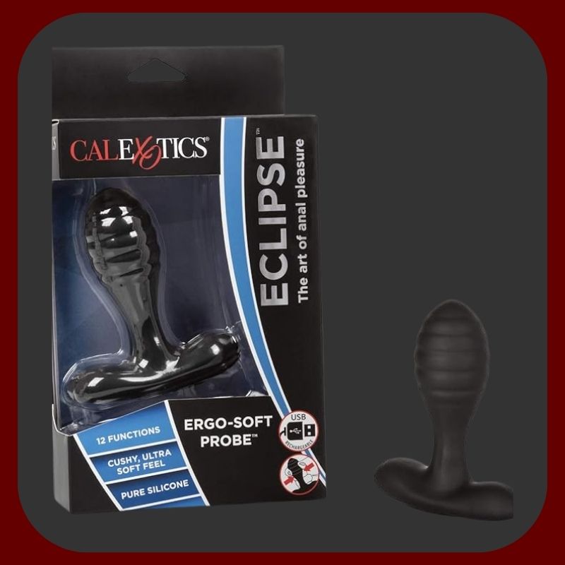 Černý vibrační anální kolík z hebkého silikonu s 12 vibračními režimy, USB dobíjením a voděodolným designem – ideální pro stimulaci prostaty a zvýšení potěšení.