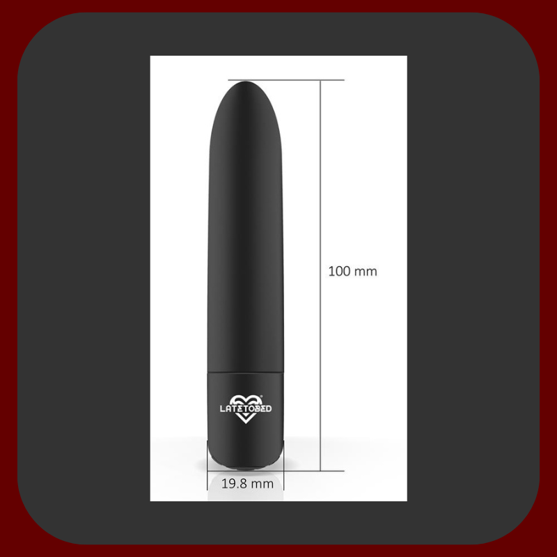 Kompaktní černý mini vibrátor Black Pulse s 10 vibračními režimy a elegantním designem pro diskrétní potěšení kdykoliv a kdekoliv.