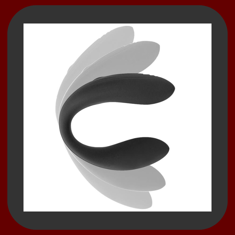 Černý silikonový párový vibrátor s bezdrátovým dálkovým ovládáním, 10 vibračními režimy, voděodolný.