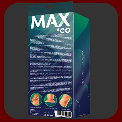 Ultra realistické dildo Chet Real Touch v tělové barvě s žilnatým povrchem a silnou přísavkou, délka 22 cm, vhodné pro vaginální i anální hrátky.