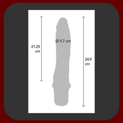 Tělový realistický vibrátor z lékařského silikonu, 23 cm dlouhý s 7 vibračními funkcemi