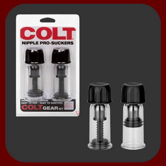 COLT - Super sání bradavek s dvěma výkonnými přísavkami pro intenzivní citlivost a sexuální potěšení.
