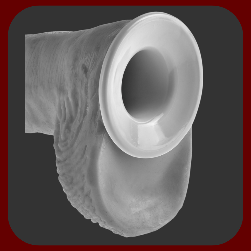 Ultra realistické připínací dildo KING COCK GIGANT 32 x 6 cm s dutým designem pro muže i ženy, vyrobené z měkkých vinylových gum pro přirozený pocit, ideální pro pokročilé uživatele a milovníky XXL potěšení.