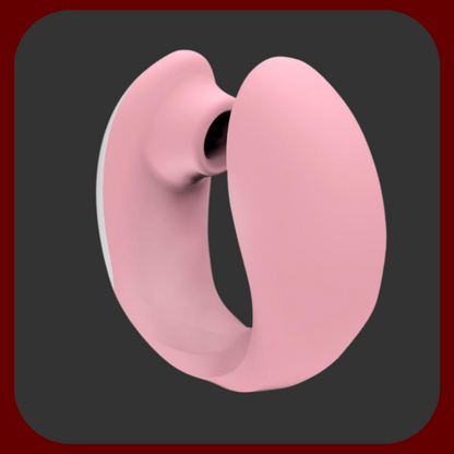 Růžový silikonový vibrátor pro ženy s funkcí klitorálního sání a vibracemi na bod G. Flexibilní, dobíjecí a voděodolný – ideální pro intenzivní souběžnou stimulaci.