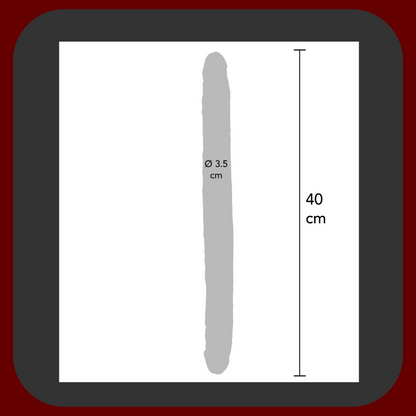 Dvojité tělové dildo z měkkého a flexibilního PVC s realistickými žaludy a žilkovanou texturou, dlouhé 42 cm, ideální pro vaginální i anální použití.