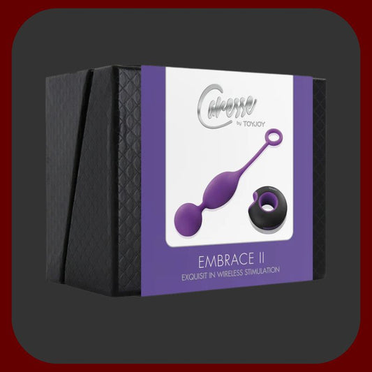 Luxusní fialové dvojité vibrační vajíčko EMBRACE II s dálkovým ovládáním z hypoalergenního silikonu