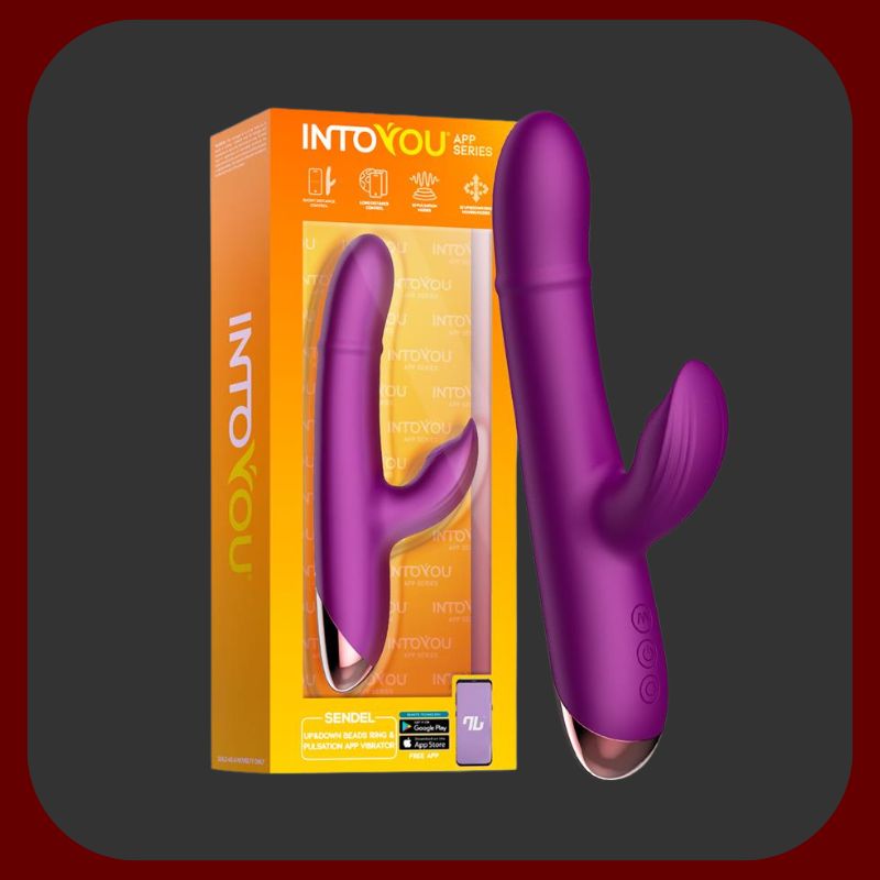 Eroriana – inteligentní vibrátor Sendel s trojitou stimulací, ovládaný přes aplikaci ActiveJoy®, s vibračními režimy, pulsujícími kovovými kuličkami a pohyblivým jazykem pro klitoris. Vodotěsný, dobíjecí a ideální pro lokální i vzdálené partnerské ovládání.