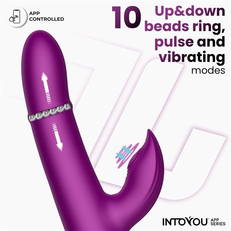 Eroriana – inteligentní vibrátor Sendel s trojitou stimulací, ovládaný přes aplikaci ActiveJoy®, s vibračními režimy, pulsujícími kovovými kuličkami a pohyblivým jazykem pro klitoris. Vodotěsný, dobíjecí a ideální pro lokální i vzdálené partnerské ovládání.
