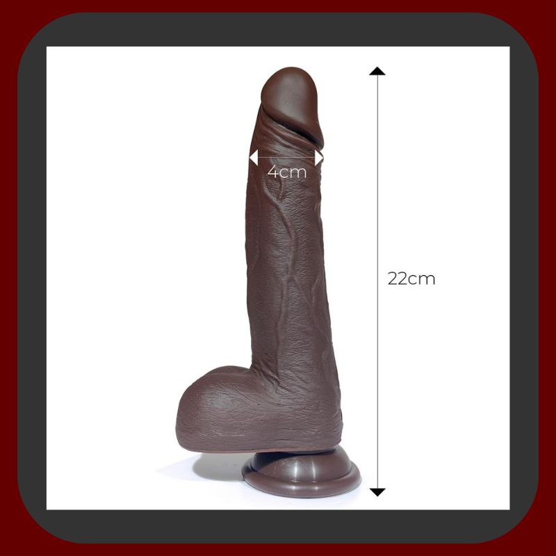 Eroriana – realistické dildo Severo s technologií Turbo Shaking, 360° rotací, příklepem, 9 vibračními režimy a funkcí zahřívání. Vyrobeno z prémiového tekutého silikonu, vodotěsné, s přísavkou a bezdrátovým dálkovým ovládáním pro intenzivní a dynamickou stimulaci.
