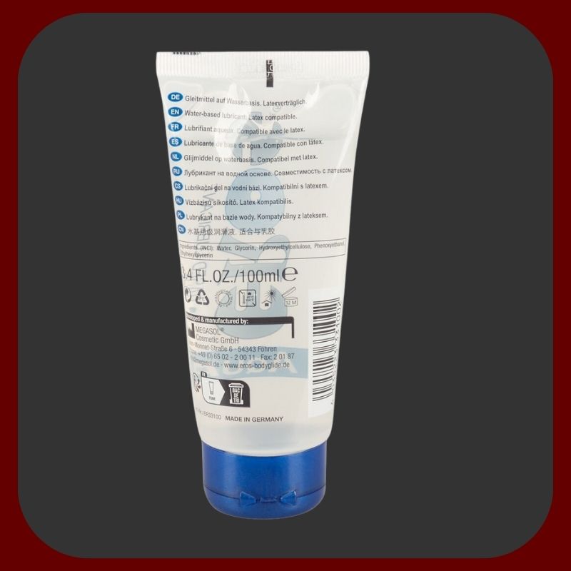 EROS Aqua lubrikační gel na vodní bázi 100 ml – hedvábně jemný, vhodný pro anální i vaginální použití, bezpečný pro tělo a kondomy.
