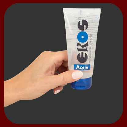 EROS Aqua lubrikační gel na vodní bázi 100 ml – hedvábně jemný, vhodný pro anální i vaginální použití, bezpečný pro tělo a kondomy.