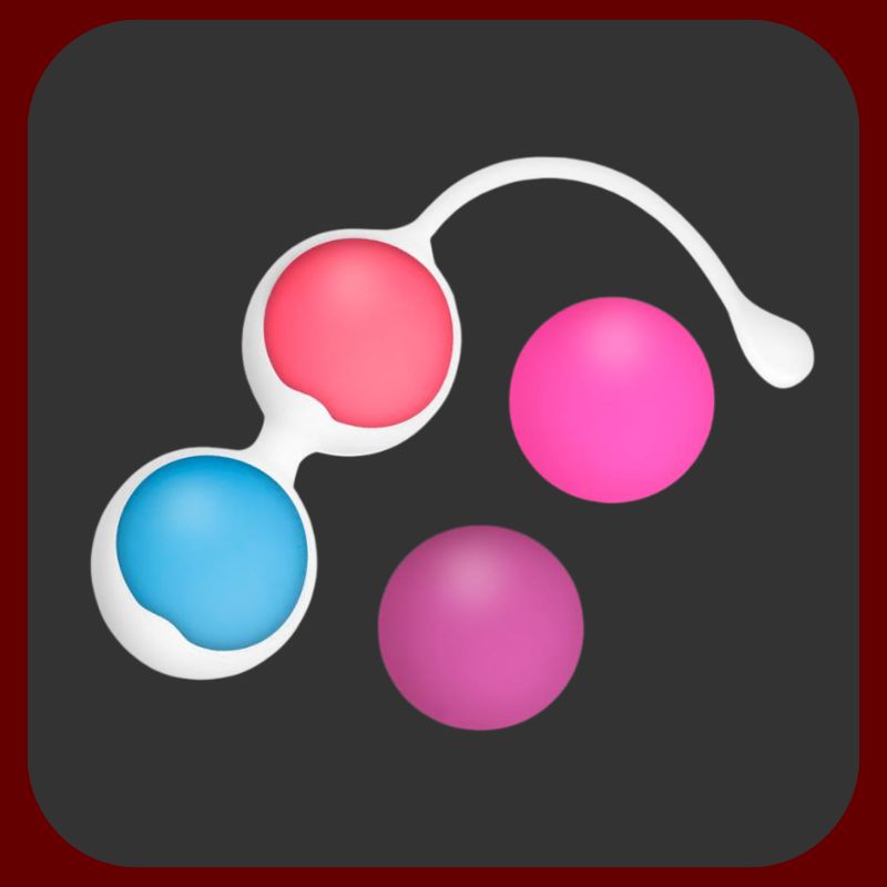 Erosiana Adalet Kegel Balls – sada 4 silikonových kegelových koulí (15 g, 25 g, 35 g, 55 g) o průměru 30 mm pro postupné posilování pánevního dna, vodotěsné provedení s úložnou krabičkou