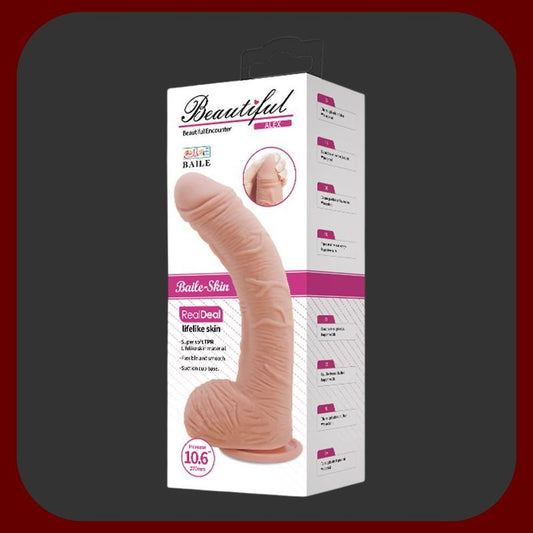Erosiana Alex Curved Dildo – realistické zahnuté dildo s varlaty, texturovaným povrchem a přísavkou pro hands-free použití, navržené pro cílenou stimulaci G-bodu a autentický zážitek.