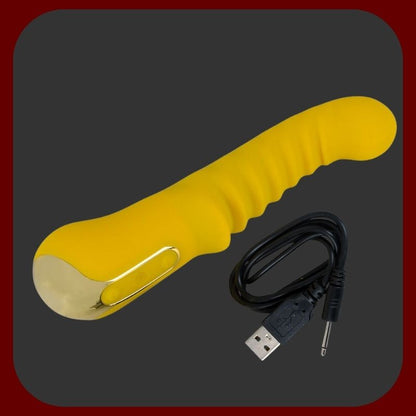 Erosiana Flexibilní G-spot vibrátor – ergonomický a sametově měkký silikonový vibrátor s flexibilním tělem, zakřivenou hlavičkou pro cílenou stimulaci G-bodu, žebrovaným povrchem pro intenzivní masáž, 10 vibračních režimů, dobíjecí USB.