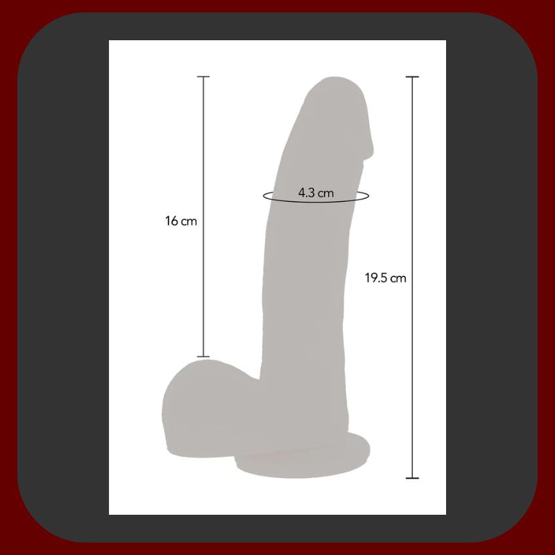 Erosiana Get Real Naked by TOYJOY 19,5 cm – prémiové silikonové dildo s technologií Magnetic Pulsating Thrusting, 8 vibračními režimy, přirážením, silnou přísavkou a kompatibilitou se strap-on postroji