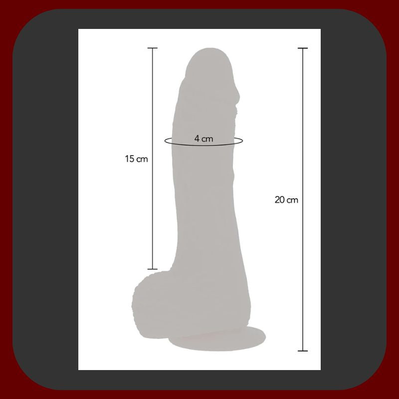 Erosiana Get Real Naked by TOYJOY 20 cm – realistické silikonové dildo s vibrací, přirážením a rotací, 8 vibračními a 8 pulzačními režimy, přísavkou pro hands-free použití a kompatibilitou se strap-on postroji