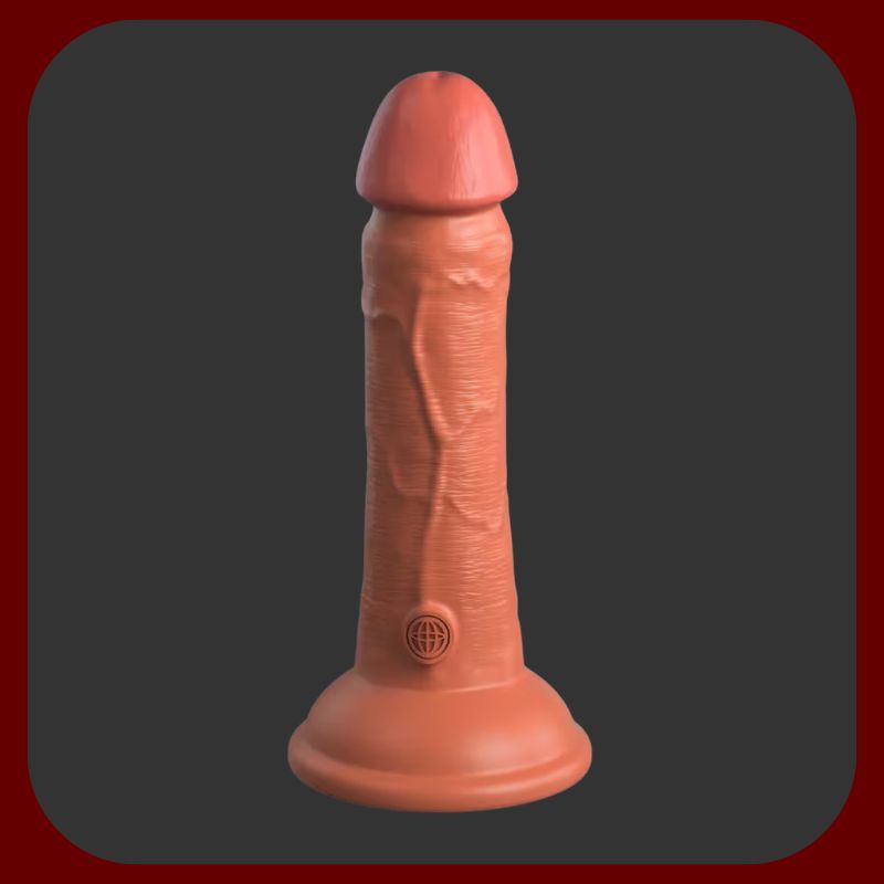 Erosiana King Cock Elite 6" – realistický Dual Density silikonový vibrátor 17,8 cm s 10 vibračními režimy, vodotěsný, s přísavkou a USB magnetickým dobíjením pro autentický zážitek