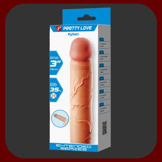 Erosiana navlek na penis – pružný a tělu bezpečný TPR materiál, realistická textura a jemné detaily pro intenzivní stimulaci partnera, délka 14 cm, průměr 3,5–4 cm, vhodný pro samostatné i párové použití, snadná údržba a použití s lubrikantem na vodní bázi.