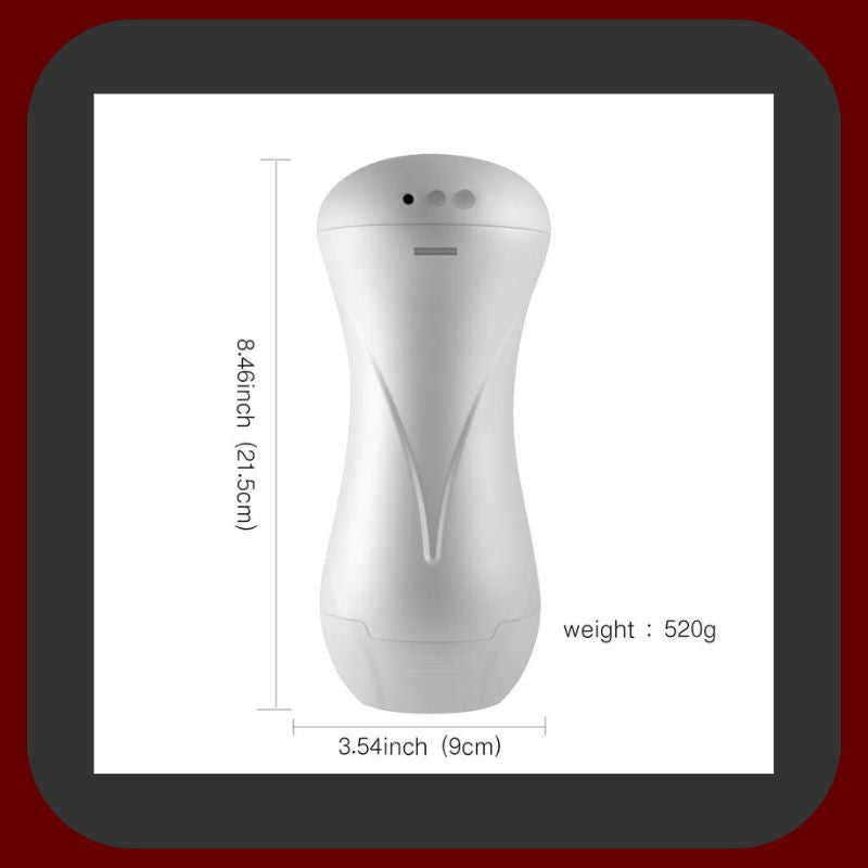 Erosiana masturbátor 21,4 cm – ergonomický TPR masturbátor s 10 vibračními funkcemi, zvukovou funkcí a USB dobíjením pro intenzivní a realistický zážitek