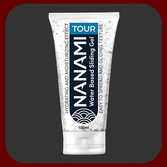 Erosiana Nanami Tour – vodní lubrikant 50 ml / 100 ml, bezbarvý, bez vůně a chuti, kompatibilní s latexovými kondomy a erotickými pomůckami, pro bezpečné a pohodlné intimní chvíle