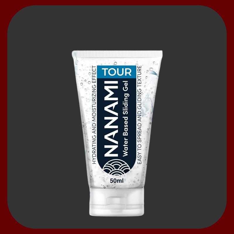 Erosiana Nanami Tour – vodní lubrikant 50 ml / 100 ml, bezbarvý, bez vůně a chuti, kompatibilní s latexovými kondomy a erotickými pomůckami, pro bezpečné a pohodlné intimní chvíle