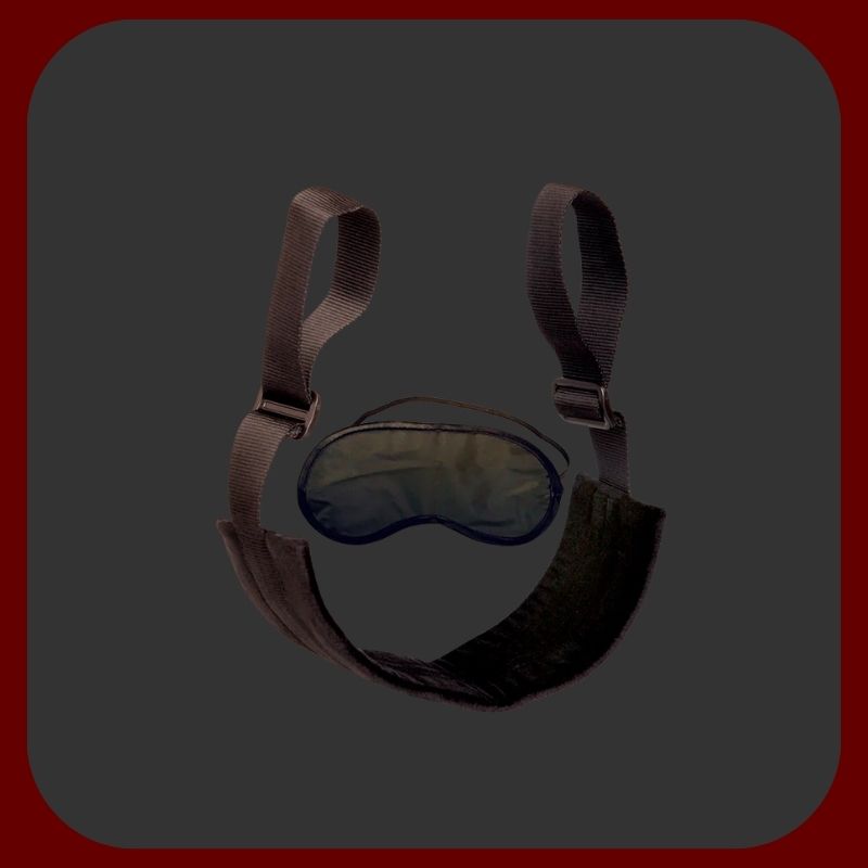 Nastavitelný erotický postroj Erosiana z kvalitního nylonu s rukojeťmi pro pevnou kontrolu a intenzivní vaginální i anální hry ve stylu doggy