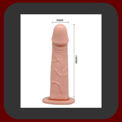 Erosiana párový postroj s vibračním dildem – ergonomický strap-on postroj s dutým silikonovým dildem realistického tvaru, vibrační funkcí a dálkovým ovládáním, délka 15 cm, průměr 5 cm, vhodný pro intenzivní párovou stimulaci.