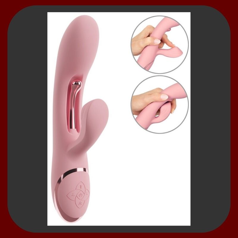 AVENOR G-Spot Rabbit – tichý a výkonný vibrační stimulátor se třemi motory pro stimulaci vagíny, G-bodu a klitorisu, s kovovým jazýčkem a ergonomickým silikonovým tělem, vodotěsný a dobíjecí.
