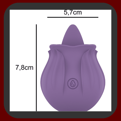 Erosiana Velvet Pulse – luxusní růžový vibrátor z sametově měkkého silikonu, 30 vibračních režimů, voděodolný a hypoalergenní pro maximální rozkoš