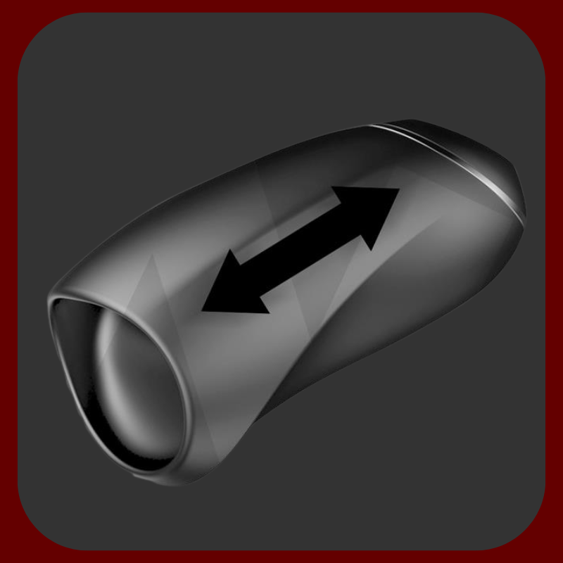 Vibrační masturbátor se sáním pro muže, černý silikon, 15 cm, realistická simulace orálního sexu, USB nabíjení.