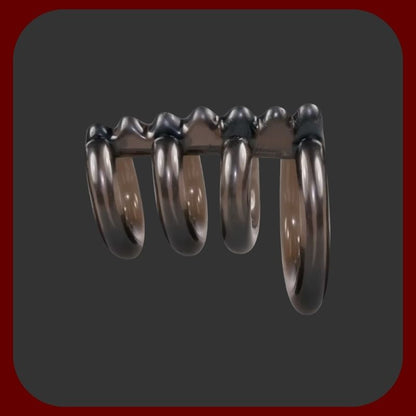 Měkký a pružný erekční kroužek se stimulačními drážkami | Intenzivní potěšení pro oba