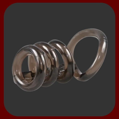 Měkký a pružný erekční kroužek se stimulačními drážkami | Intenzivní potěšení pro oba