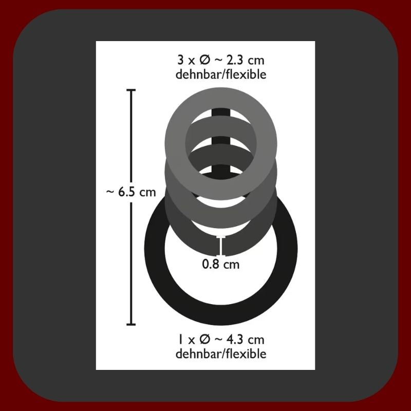 Měkký a pružný erekční kroužek se stimulačními drážkami | Intenzivní potěšení pro oba