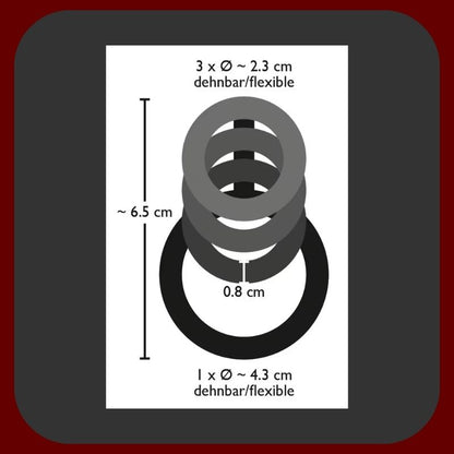 Měkký a pružný erekční kroužek se stimulačními drážkami | Intenzivní potěšení pro oba