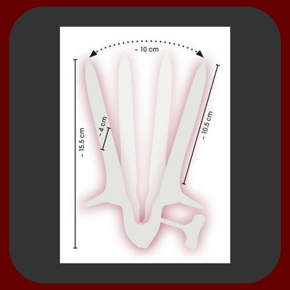 Gynekologický roztahovač z leštěné nerezové oceli s bočním šroubem, luxusní provedení, rozevření až 10 cm, délka 10,5 cm – EROSIANA