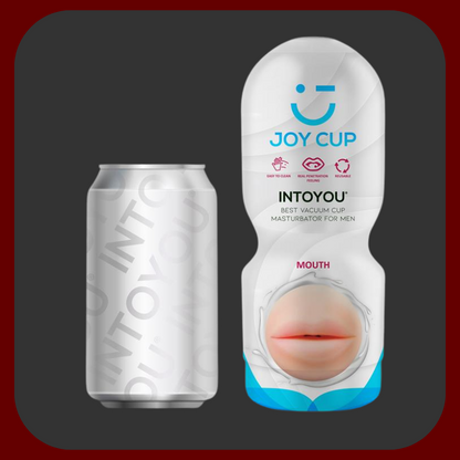 Ultra realistický mužský masturbátor ve tvaru úst, vyrobený z měkkého TPE materiálu v tělové barvě, ideální pro jakoukoli velikost penisu, s pevným a diskrétním pouzdrem pro snadné uložení.